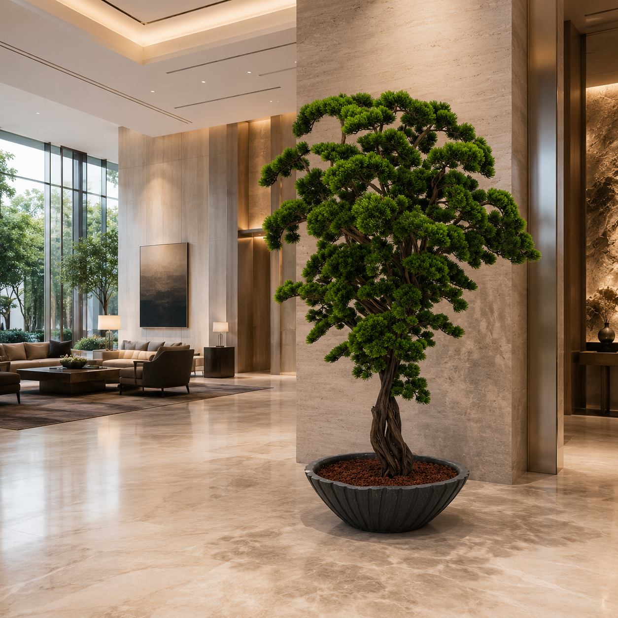 Premium Büyük Yapay Bonsai Ağacı – Özel Üretim Japon Stil Bonsai