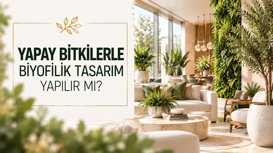 Yapay Bitkilerle Biyofilik Tasarım Yapılır mı? | Biyofilik Dekorasyon Rehberi