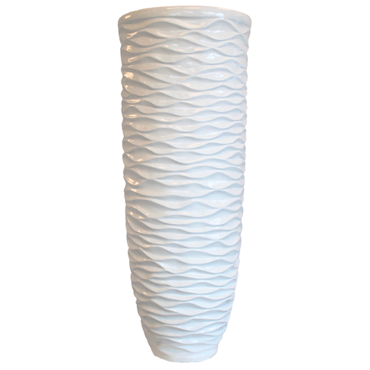 WaveLuxe Premium Fiber Saksı 55x53x130cm