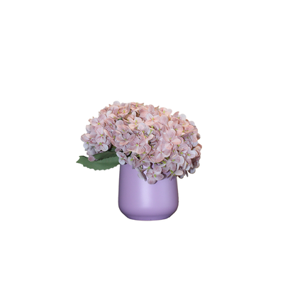 Premium Yapay Açık Pembe Ortanca Aranjmanı 25cm