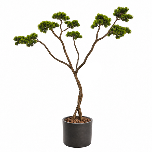 Premium X Bonsai – Burgu Gövdeli Özel Tasarım Yapay Bonsai Ağacı