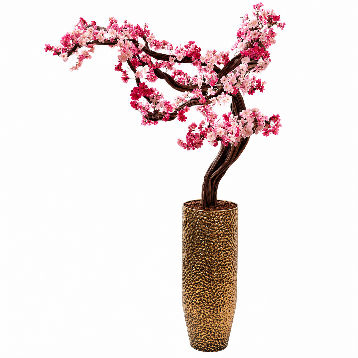 Premium Yan Form Sakura Ağacı – Dekoratif Yapay Kiraz Çiçeği Ağacı