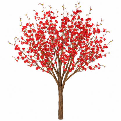 Yapay Fuşya Çiçekli Dalı 85cm