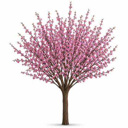 Yapay Açık Pembe Çiçekli Dal 130 cm
