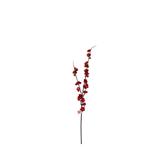 Yapay Kırmızı Çiçekli Dal 105cm
