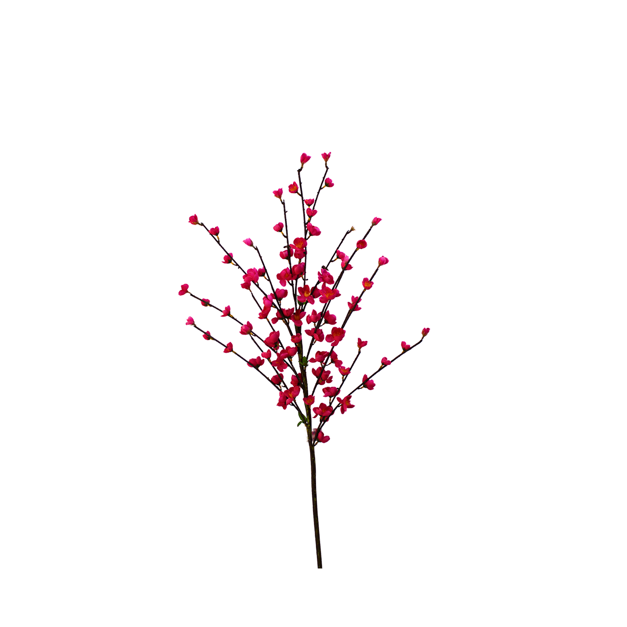 Yapay Koyu Pembe Çiçekli Dal 120cm